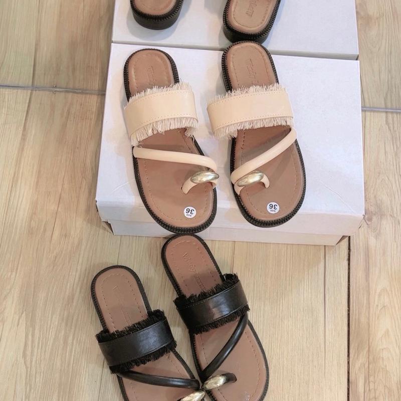 Dép Nữ xỏ ngón đính đá tua tua DéP