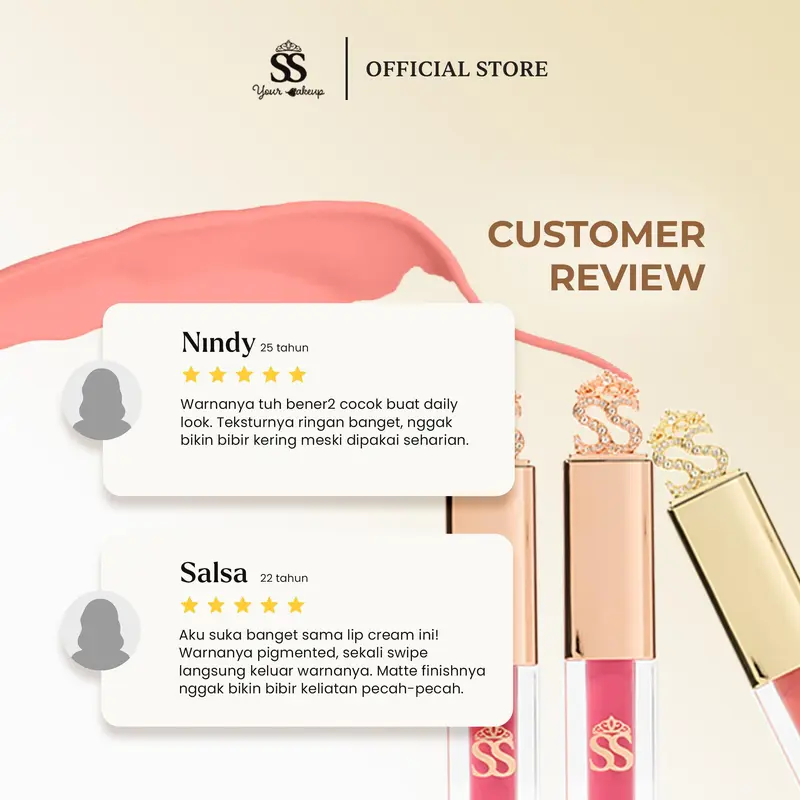 [SS YOUR MAKE UP] - Luxe Silk Matte Lip Cream Lipstik Matte 4