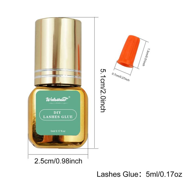 Product Introduction of Individual Cluster Lashes Glue, 1 Count DIY Lash Extension Glue, Sensitive Eyelash Extension Glue, Self Application Eyelash Adhesive 12