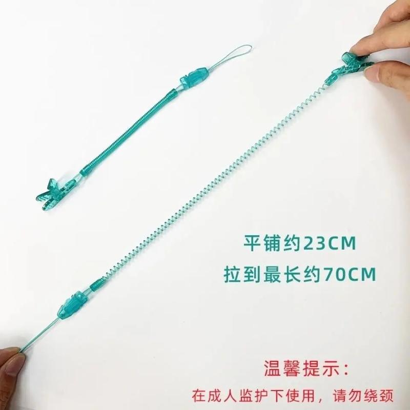 Product Introduction of 2pcs Toddlers Kids Pacifiers Leashes Clips Soother Holder Retractable Elastic Baby Pacifier Chain Dummy Clip Nipple Holder Nipples 2