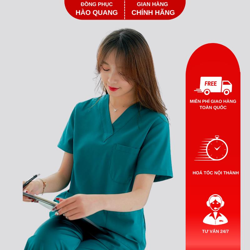 Bộ Scrubs Bác Sĩ, quần áo phòng mổ, đồng phục phẫu thuật, đồng phục spa vải cao cấp Top