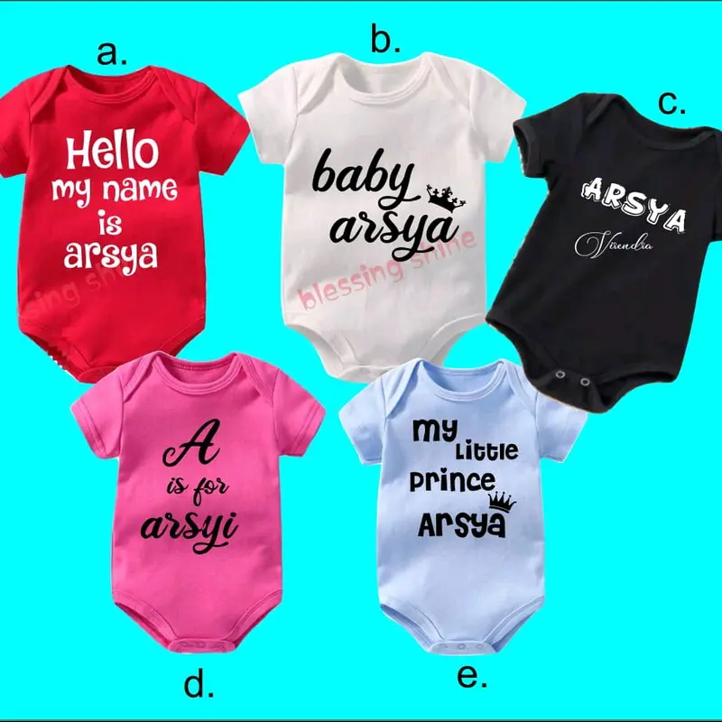jumper custom/jumper nama/jumper newborn Katun Bayi 0