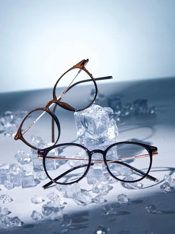 Gọng Kính Cận HMK Eyewear Kim Loại Phối Nhựa Unisex Nam Nữ Dáng Oval Dễ Mang Xinh Xắn, Có Thể Lắp Cận - KL83083 6