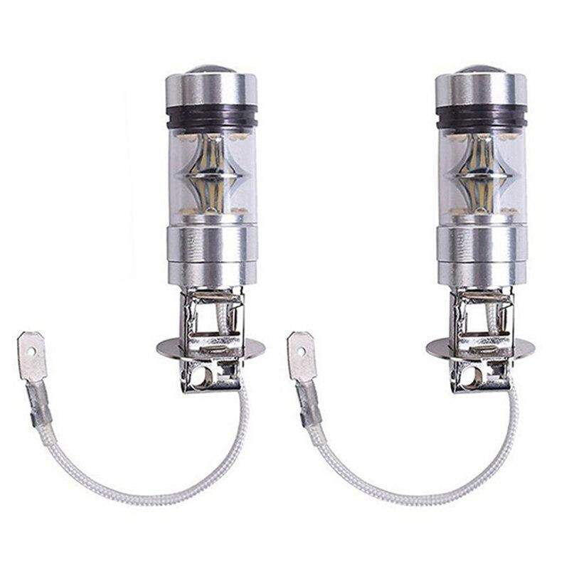 Đèn sương mù LED, FANMAODZ, 100W H3, Bóng đèn lái xe, 12 / 24V, Đèn pha, Phụ kiện ô tô, Thích hợp cho đèn sương mù 6