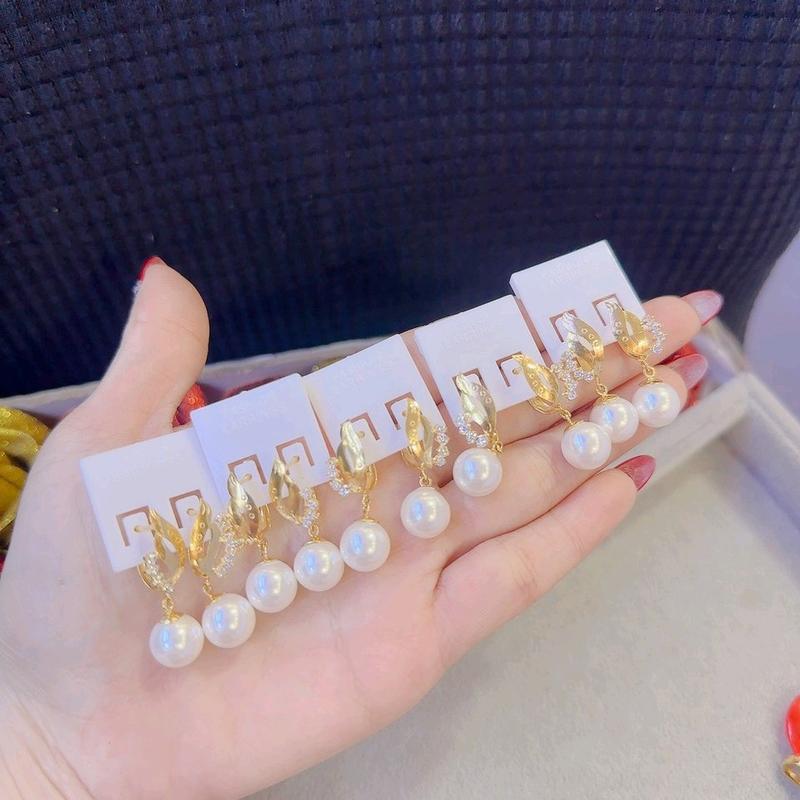 B266. Bông tai vàng non xinh xắn dễ thương Hoa 1