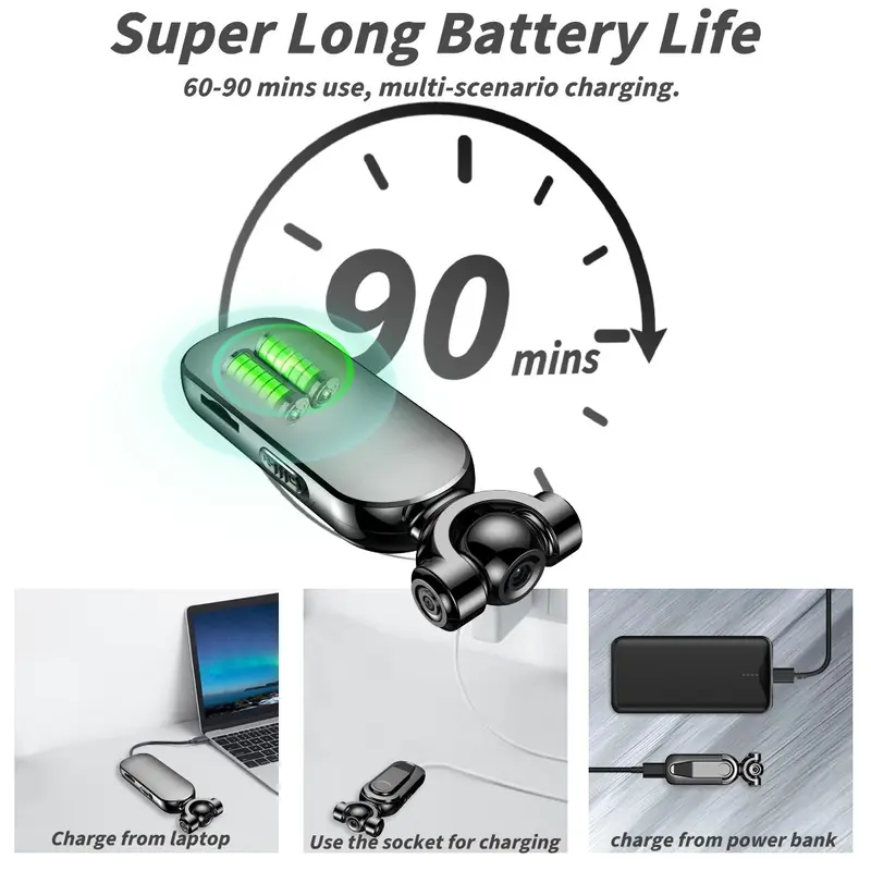 Magnetic Sports Camera, Wearable Magnetic Sports Camera, Clip-on Design Video Camera for Biking, Hiking, Hands-free Filming 8