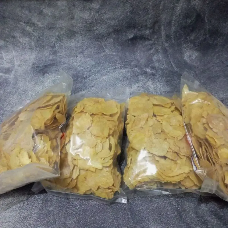 Emping Remuk / Emping Patah / Emping Remukan / Emping melinjo Pajang 400 gram Siap Goreng Pedas Camilan snak 3