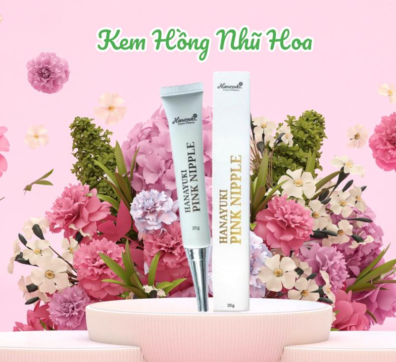 Kem Hồng Nhũ Hoa Hanayuki Pink Nipple Nữ Women Arbutin Dưỡng Da Body Dưỡng Body