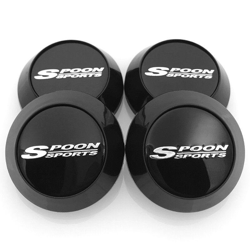 Car modification 4PCS 65mm Spoon Sports Rim Wheel Hub Cap Dustproof ...