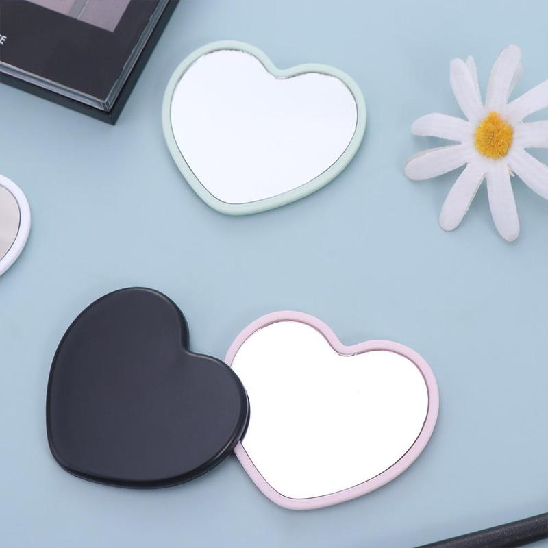 Product Introduction of Modern Single-sided Heart-shaped Mirror High-definition Little Handheld Mirror Handheld Beauty Make-up Mirror Cosmetic 11