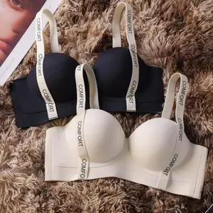 Luxuryolshopunderwear Bra Wanita Push Up Tanpa Kawat Pakaian Dalam Bh Seamless Kait Belakang L084 Busa Tebal Nyaman Lmbut