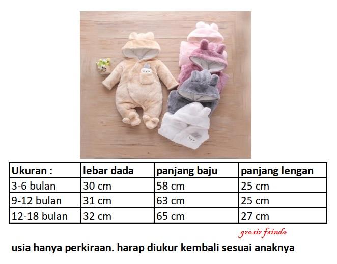 Sleepsuit Bayi Bunny/ Romper Bayi Lembut LYME Romper 3/ Romper Anak 2