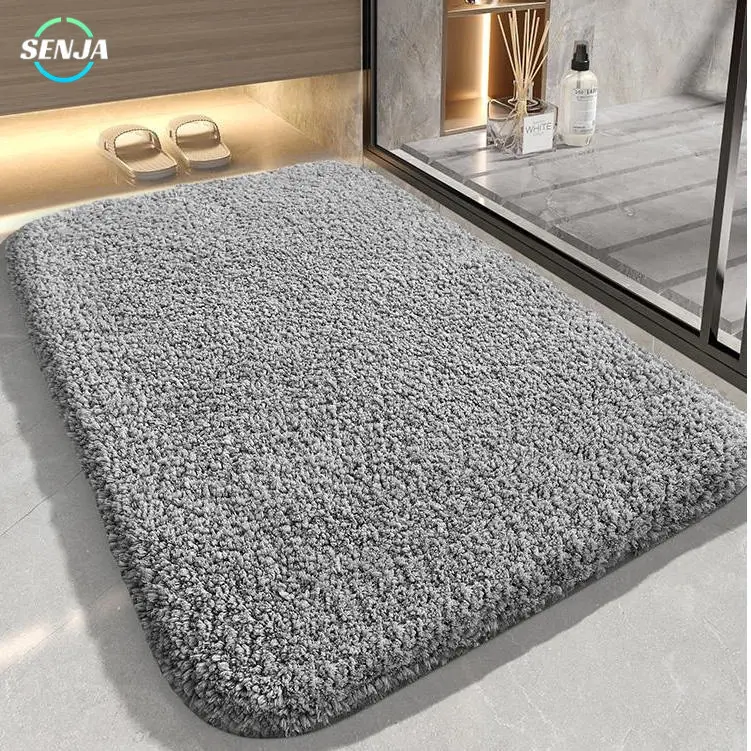 Keset Bulu Premium Anti Slip Tebal 50x80/40x60cm | Untuk Kamar Mandi Ruang Tamu Kaki Sofa | Keset Lantai Anti Licin Berkualitas