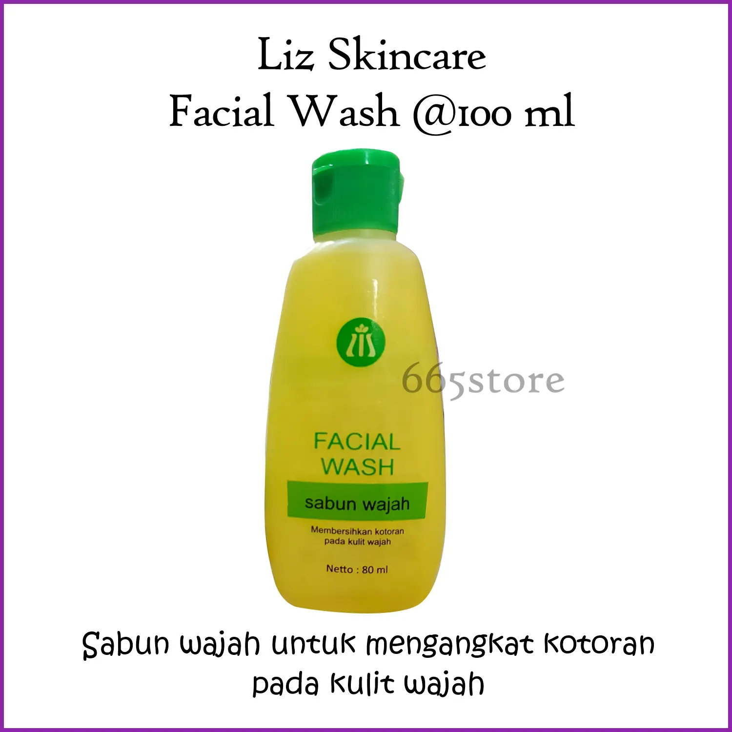 Liz Skincare Facial Wash 100ml / Pembersih Wajah / Sabun Wajah