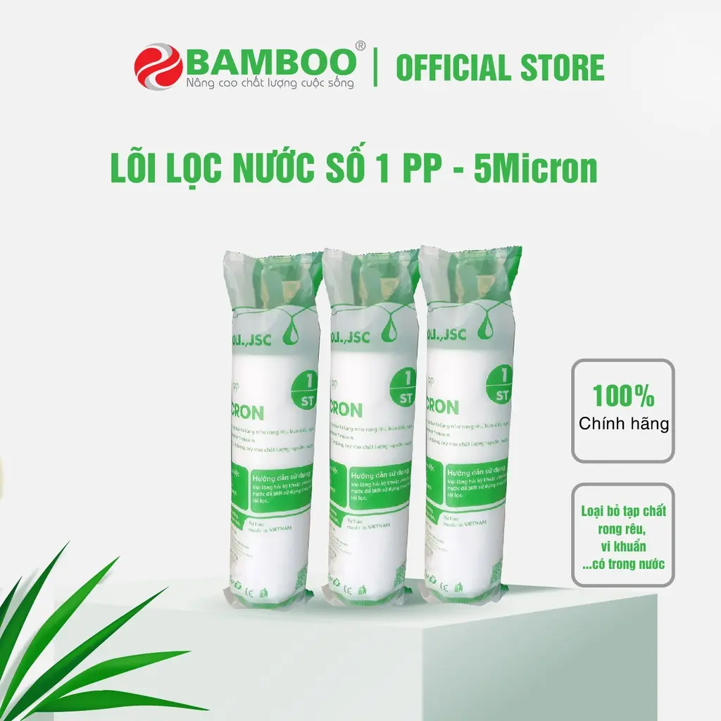 Lõi lọc nước số 1 Bamboo ( lõi PP 5 Micron )