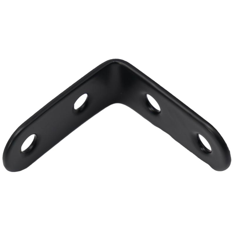 【In Stock】 18pcs Corner  Sets Black Stainless Steel 90 Degree Right Angle Brackets 1