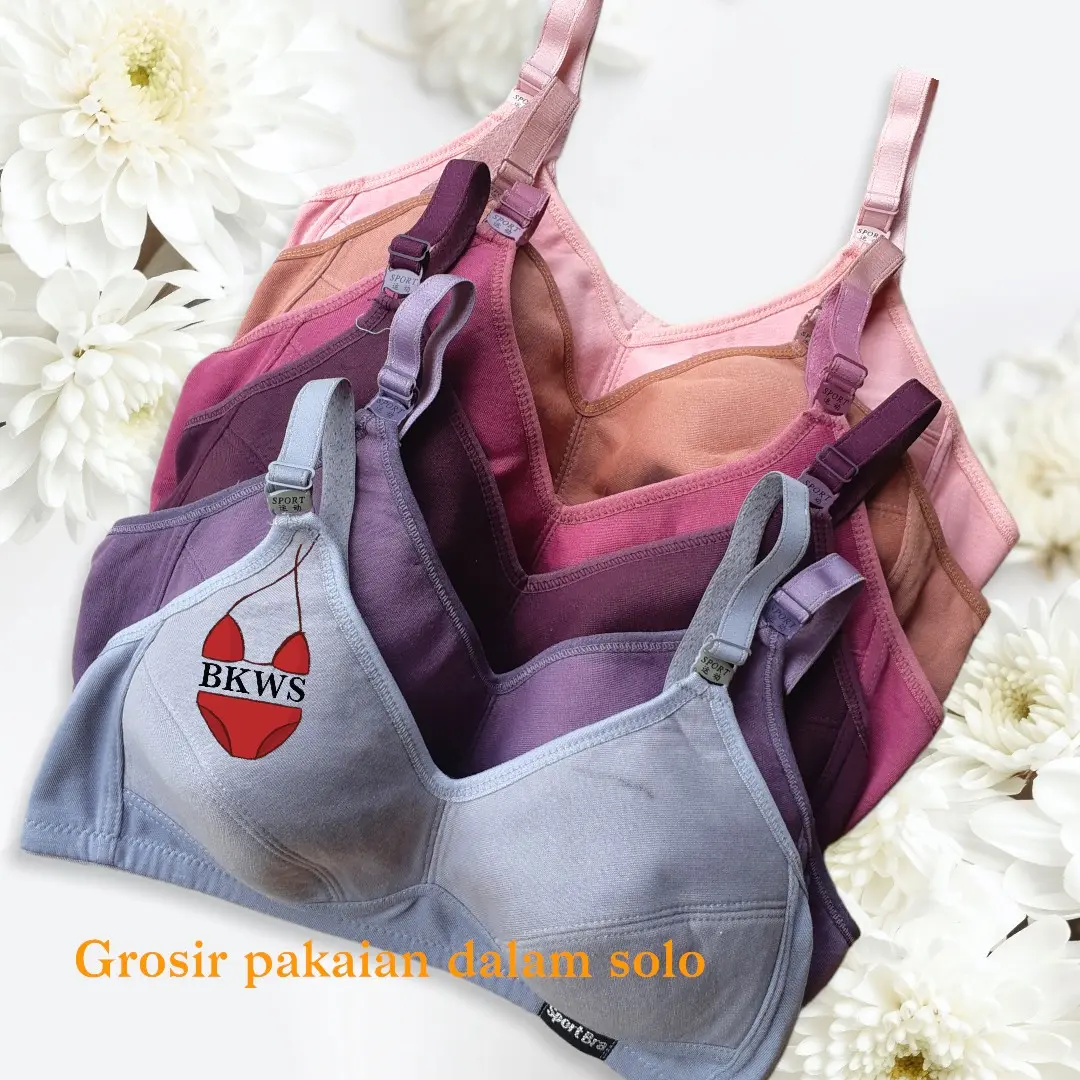 6pcs SPORT BRA NON BUSA - BH SPORT NON BUSA - BRA PUSH UP WANITA