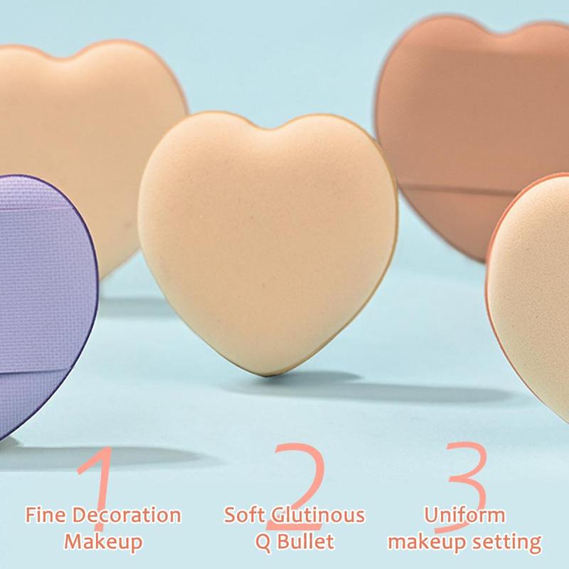 Product Introduction of Love Fingertip Thumb Finger Cushion Mini Powder Puff Loose Powder Makeup Puff 38