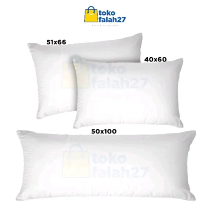 Bantal sofa Size  51x66 60x60 70x70 90x60 50x100 Katun Putih 2