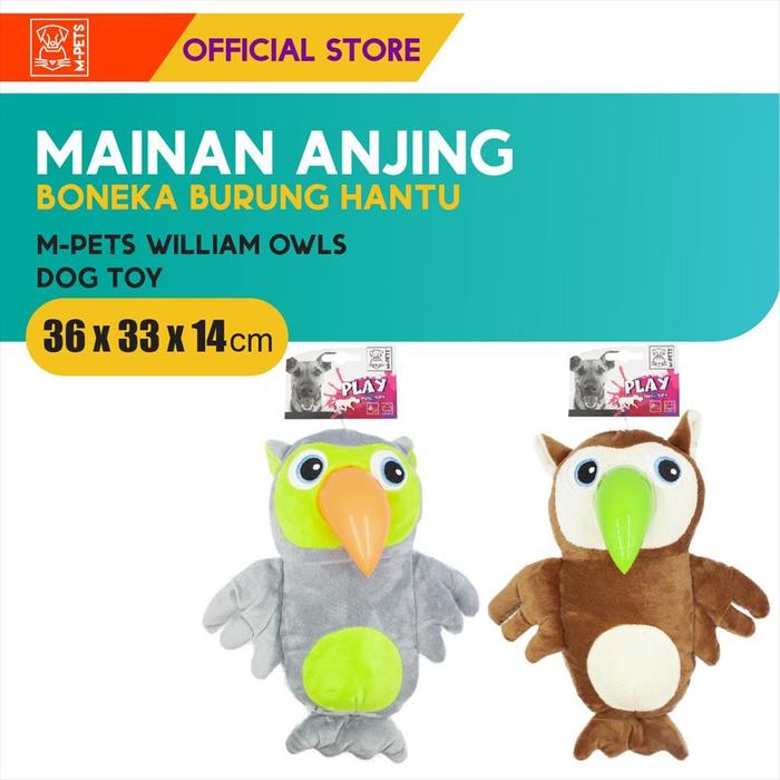 Gambar M-Pets William Owls Dog Toy / Mainan Anjing Boneka Burung Hantu Bunyi dari M-Pets Volk Pets Indonesia Kota Tangerang Tokopedia
