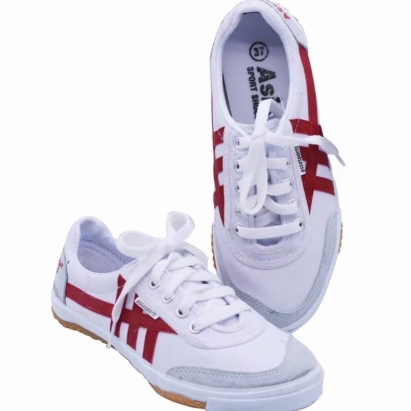 Giày bata asia, dây buộc, đế cao su non chống trơn trượt giày  bata Sneaker Nam Đế Bằng Shoes bata  ráp 2