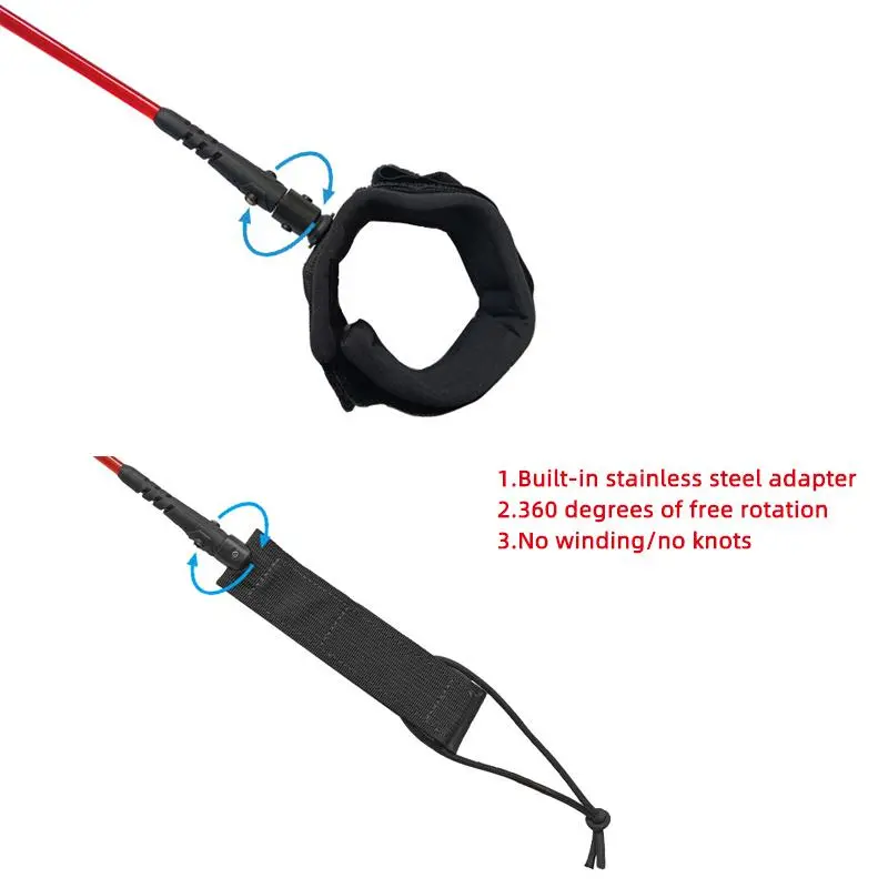 Professional Surfboard Foot Leash, Lightweight & Safe Surfboard Leash, Anti-slip Foot Leash, Water Sports Equipment for Surfing 5