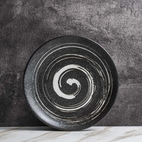 Gambar Vanity Black Salad Plate 8" / Piring makan cantik unik Kitchenware dari Brewsuniq Store Kota Medan Tokopedia