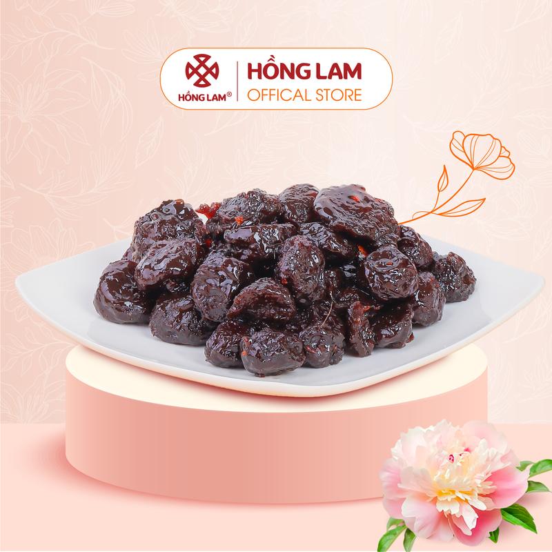  Ô mai  xí muội  mận dẻo xào cay Hồng Lam dạng hộp  200gr 300gr 500gr . Hương vị chua ngọt dẻo cay 