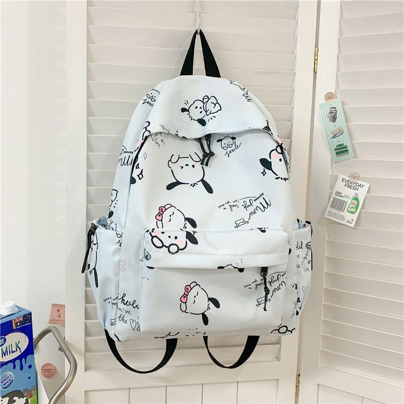 Ba Lô Pochacco, Phong Cách Nhật Bản, Nữ Và Học Sinh Trung Học Cơ Sở, Đơn Giản Và Nhẹ, Giá Trị Cao, Thích Hợp Cho Học Sinh Tiểu Học, Thiết Kế Hoạt Hình Dễ Thương, Xu Hướng Ins, Năm 2024 5