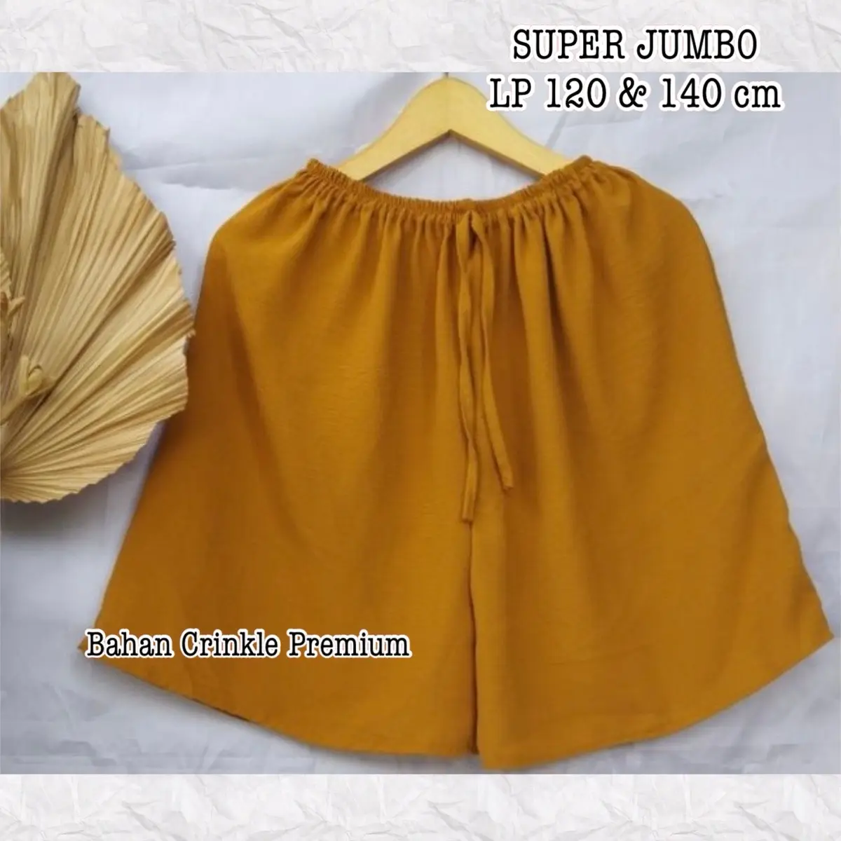 CELANA PENDEK WANITA BAHAN CRINKLE PREMIUM SUPER JUMBO Melar Airflow