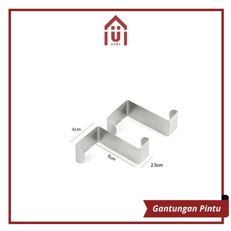 Product Introduction of UNISO HOME - [1 PCS] GANTUNGAN PINTU BESI HOOK TANPA PAKU 11