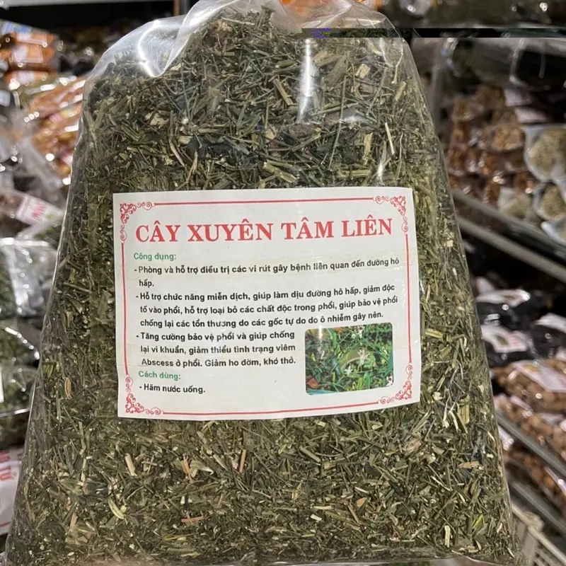Cây Xuyên Tâm Liên Khô (1kg) Thảo Dược giúp giảm ho đờm, khó thở 0