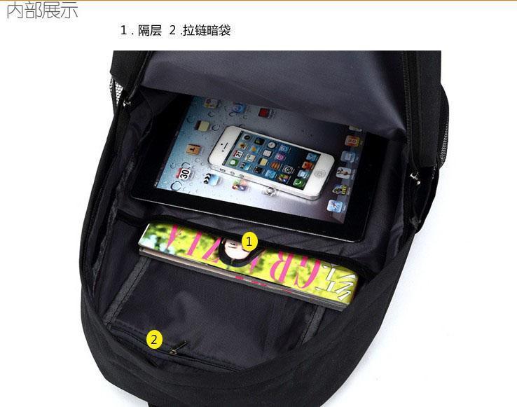 Product Introduction of Anime Pirate Luffy Straw Hat Bag Backpack Men's and Women's Backpacks Travel Simple Canvas Bag 17