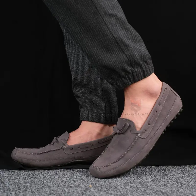 Crusers - Sepatu Formal Slip On Loafers Pria Sepatu Pria Casual Pantofel Kulit Suede Original Minning Distro - Sepatu Pria Kerja Kantor Kuliah Wisuda Pesta Nikahan Kondangan Gaya Santai Pria Loafers SLip On Keren Trendi Kekinian 1