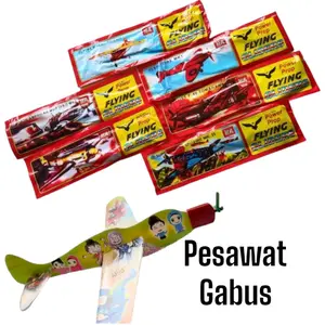 Mainan Anak Jadul Pesawat Gabus busa satuan Random Pendidikan toys