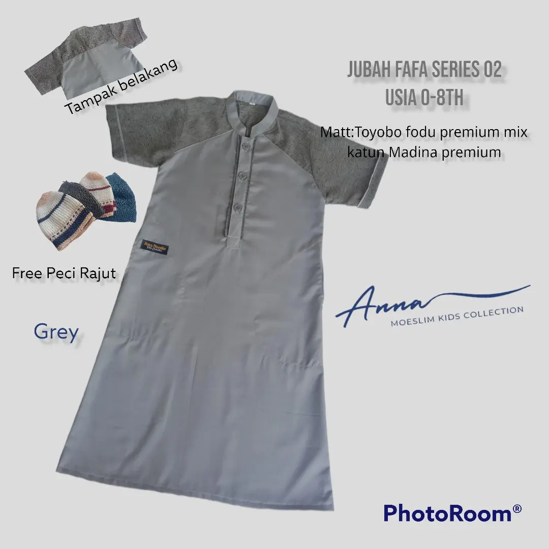 Jubah anak laki-laki//jubah gamis Koko//jubah aqiqah//jubah bayi Katun Toyobo Muslim