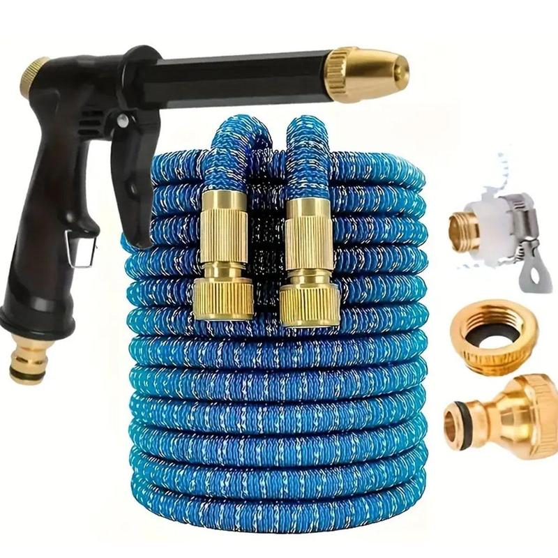 Car Wash Hose with Sprayer, Retractable Garden Hose with Multifunctional Sprayer, Adjustable Watering High Pressure Car Wash Tool 0