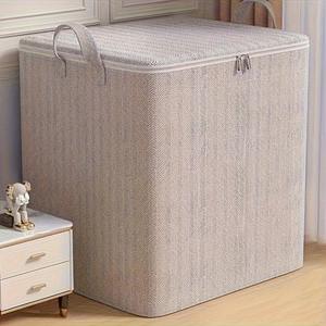 Caja de almacenamiento de gran capacidad con tapa, estilo moderno, caja de almacenamiento de ropa, caja de almacenamiento abierta duradera para el hogar, dormitorio y espacios de descanso