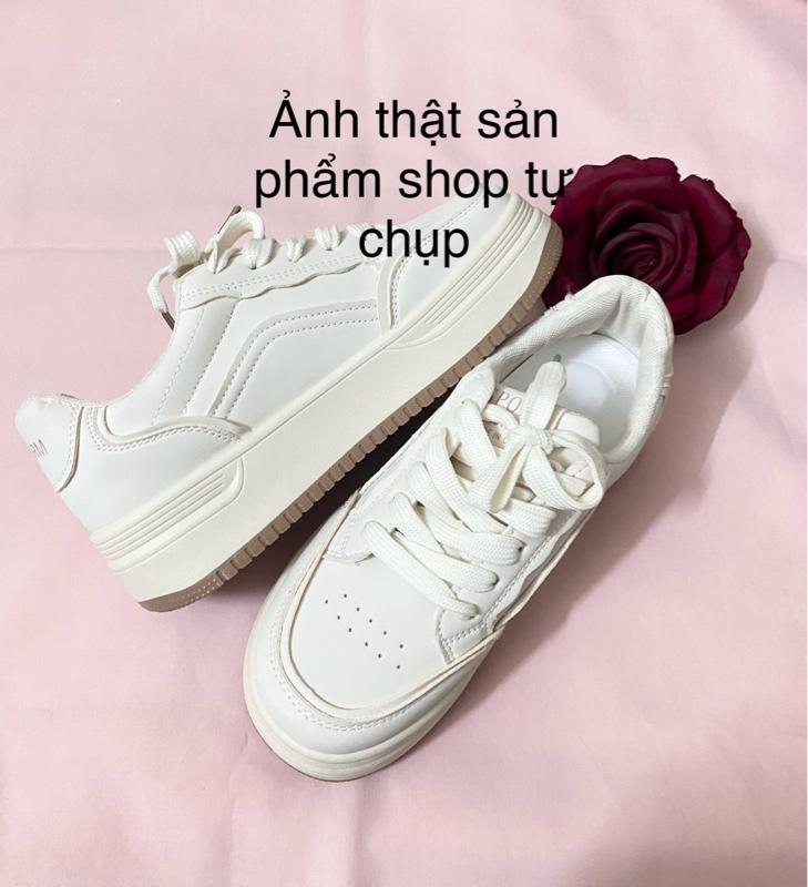 Product Introduction of Giày thể thao nữ (mẫu mới về giá trải nghiệm) mặc váy, quần áo đều đẹp, đế cao su chống trượt cao 5cm tôn dáng 34