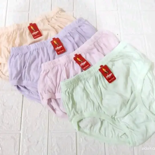 Celana dalam adem jumbo bahan katun size l xl xxl 4l isi 6pcs dan 12pcs Lembut