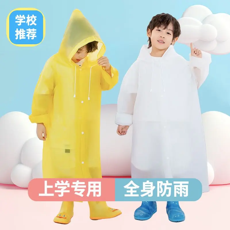 Áo Mưa Trẻ Em, Hình Ảnh Cá Nhân Cao Cấp, Dùng Một Lần, Thích Hợp Đi Bộ Đường Dài, Đi Học, Chuyên Dụng Cho Bé Trai Và Bé Gái, Có Thẻ Cho Trẻ Em, Công Viên Giải Trí, Trôi Dạt, Áo Mưa Dày