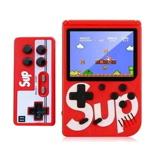 Gameboy Player Retro Mini 400 in 1 SUP 1 PLAYER 2 PLAYER free stick 400 Games  game boy game bot gamebot console Connect to TV or Gamepad Pocket game gamebot / Game boy500 games cowok plastik Biru Hitam
