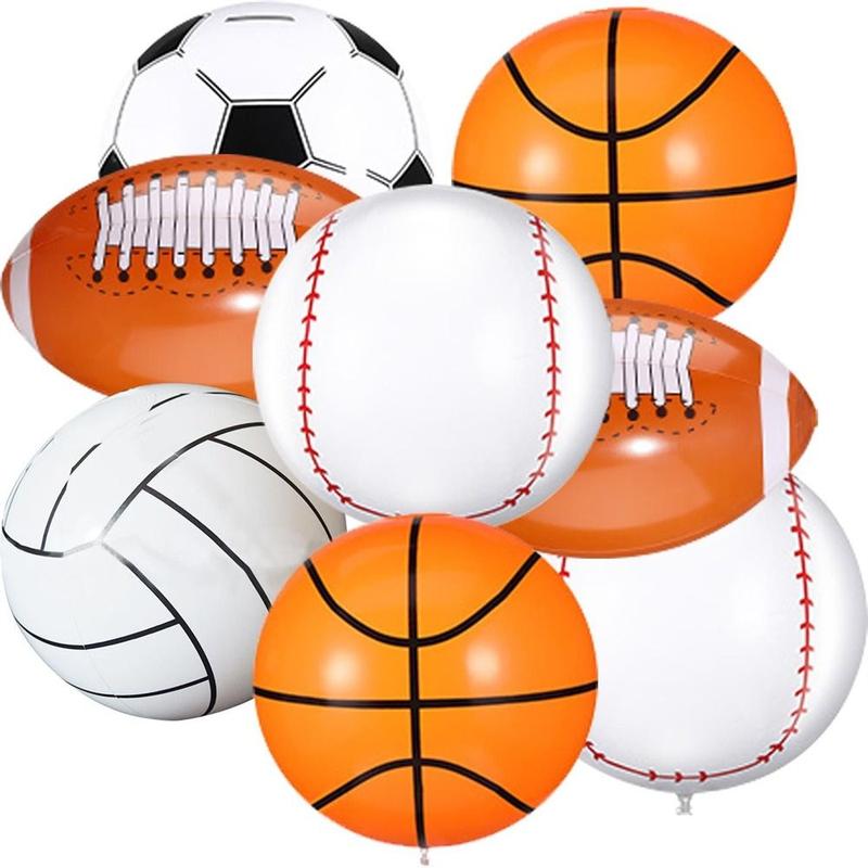Product Introduction of Children Student Rugby Inflatable Football Basketball Beach Ball Inflatable Baseball Pool Toys Sport Balls Inflatable Toy Ball Party Decorations 10