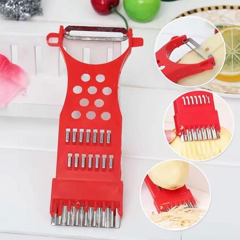 Máy Dụng Cụ Cắt Đa Năng, Chuyên Nghiệp, Máy Băm Julienne, Cho Rau Củ Và Trái Cây, 3 Máy Bóc Vỏ Chống Trượt, K5I3, Nhiều Màu Sắc 4
