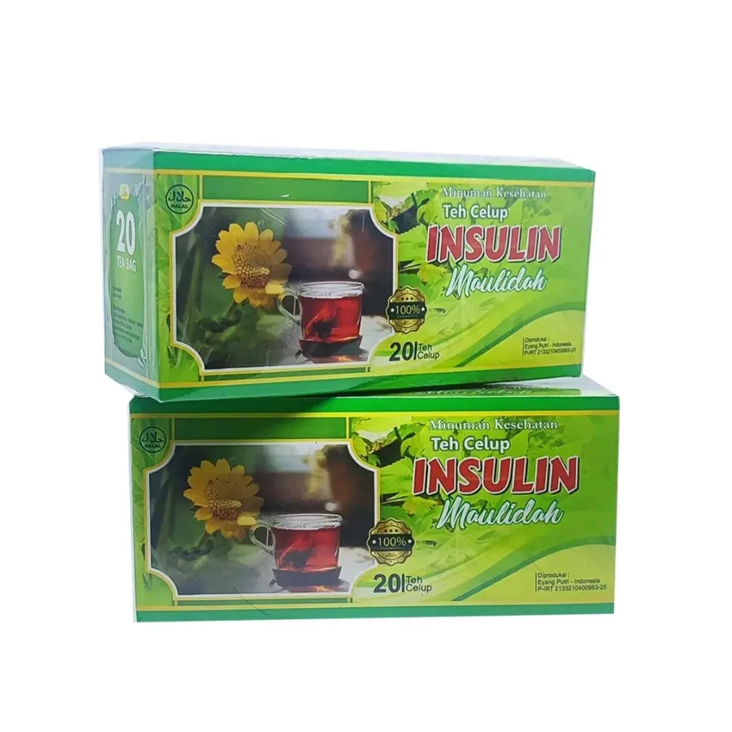 [ Paket 2 Box ] Teh celup daun insulin