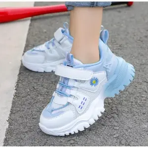Sepatu Sneakers Anak Korea FLORA sepatu anak perempuan as166 by Axeline