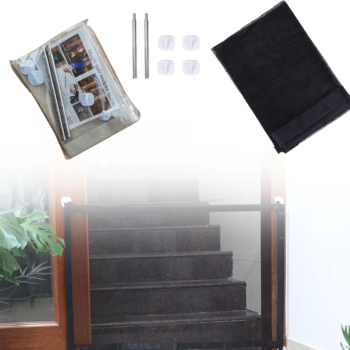 Upgrade Portable Dog Net Doors, Dog Isolation Nets, Cat and Dog Safety Fences, and Non Perforated Pet Supplies to Ensure Pet Safety