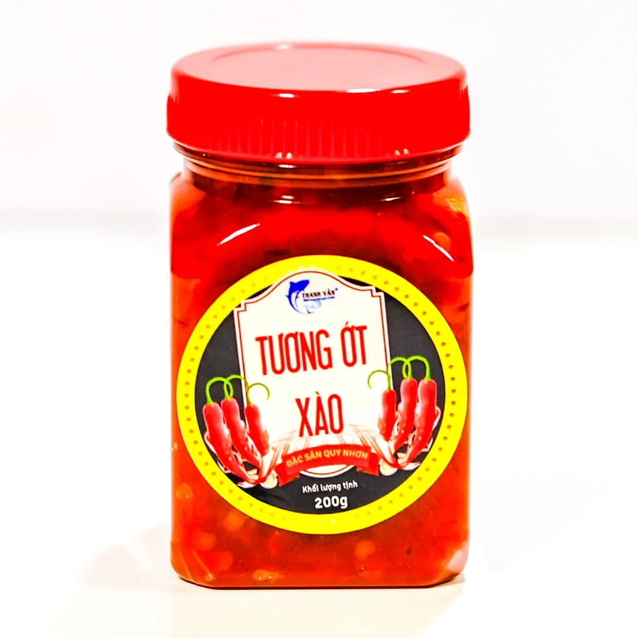 COMBO 3 Hũ Tương ớt xào Bình Định ThanhVanFoods - 3 Hũ x 200Gr Cay Ngọt Thơm Nước Sốt Gia Vị