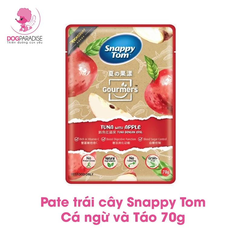 Product Introduction of Pate giá rẻ cho mèo Snappy Tom vị trái cây 70gr - Dog Paradise 3