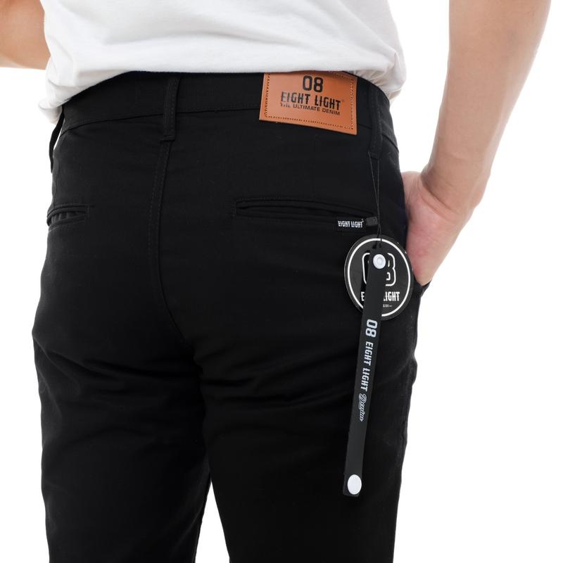 EIGHT LIGHT DENIM - Celana Chino Panjang Pria Slim Fit Pensil Streatch Premium New Cotton Scot Hight Twill 1